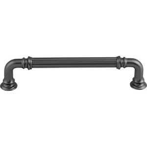 Top Knobs TK323AG Chareau TK323AG Reeded Pull 5 Inch CC Ash Gray